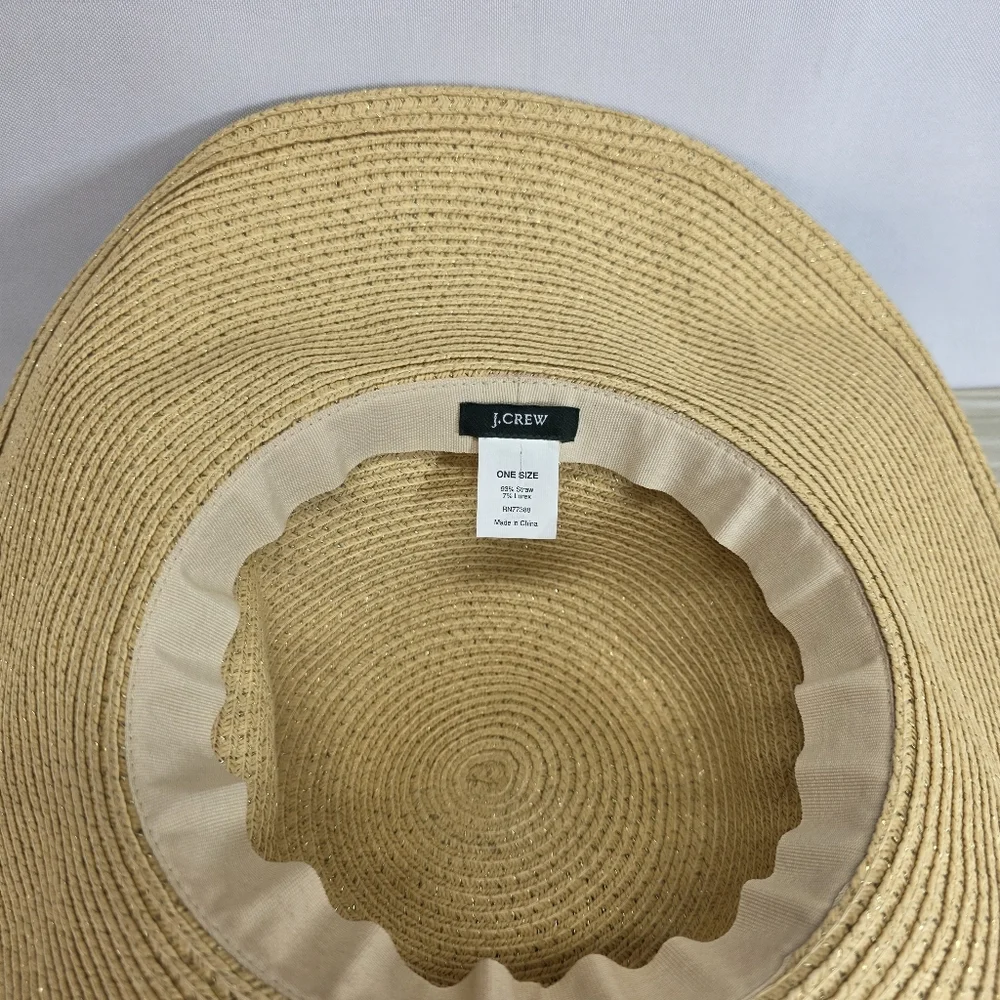 J. Crew Tan Wide-Brim Hat